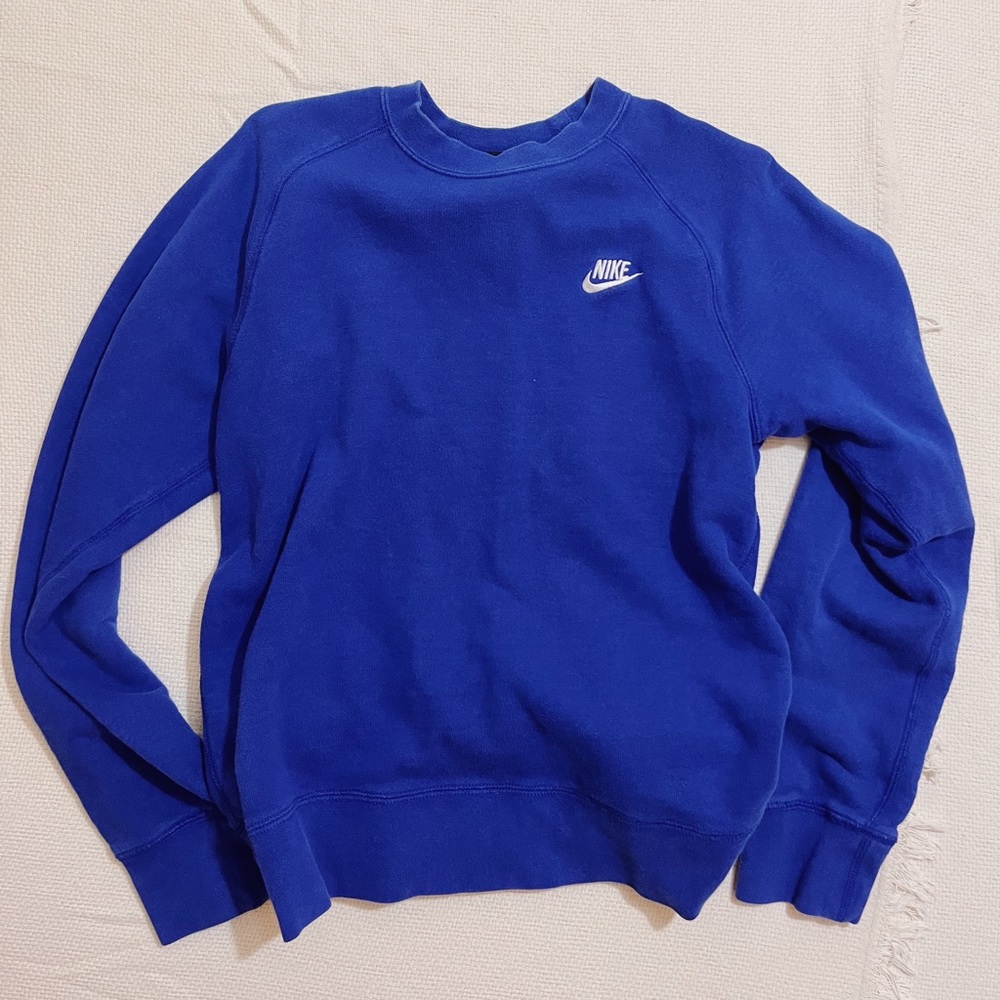 vintage royal blue nike crewneck